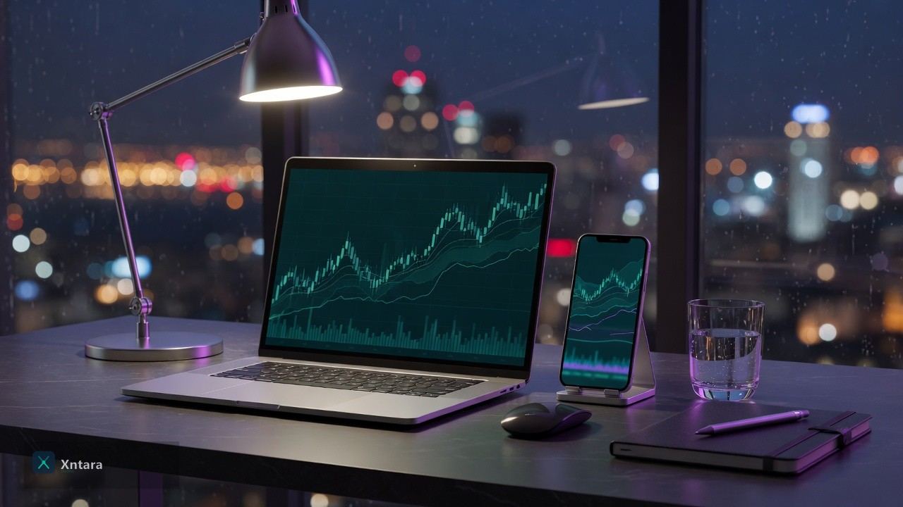 Ordinateur et téléphone avec interface trading